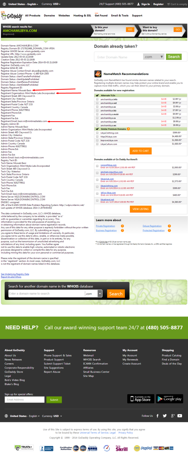 Amchamlibya.com Domain name Registration